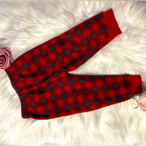 ✨Cutie Pie 6-9 Month Checkered Fuzzy Pants✨